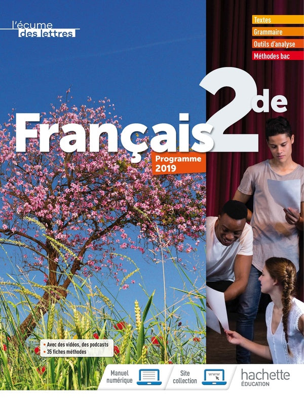 L'écume des lettres : français ; 2de ; livre de l'élève (édition 2019)