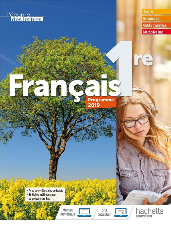 L'écume des lettres : français ; 1re ; livre de l'élève (édition 2019)