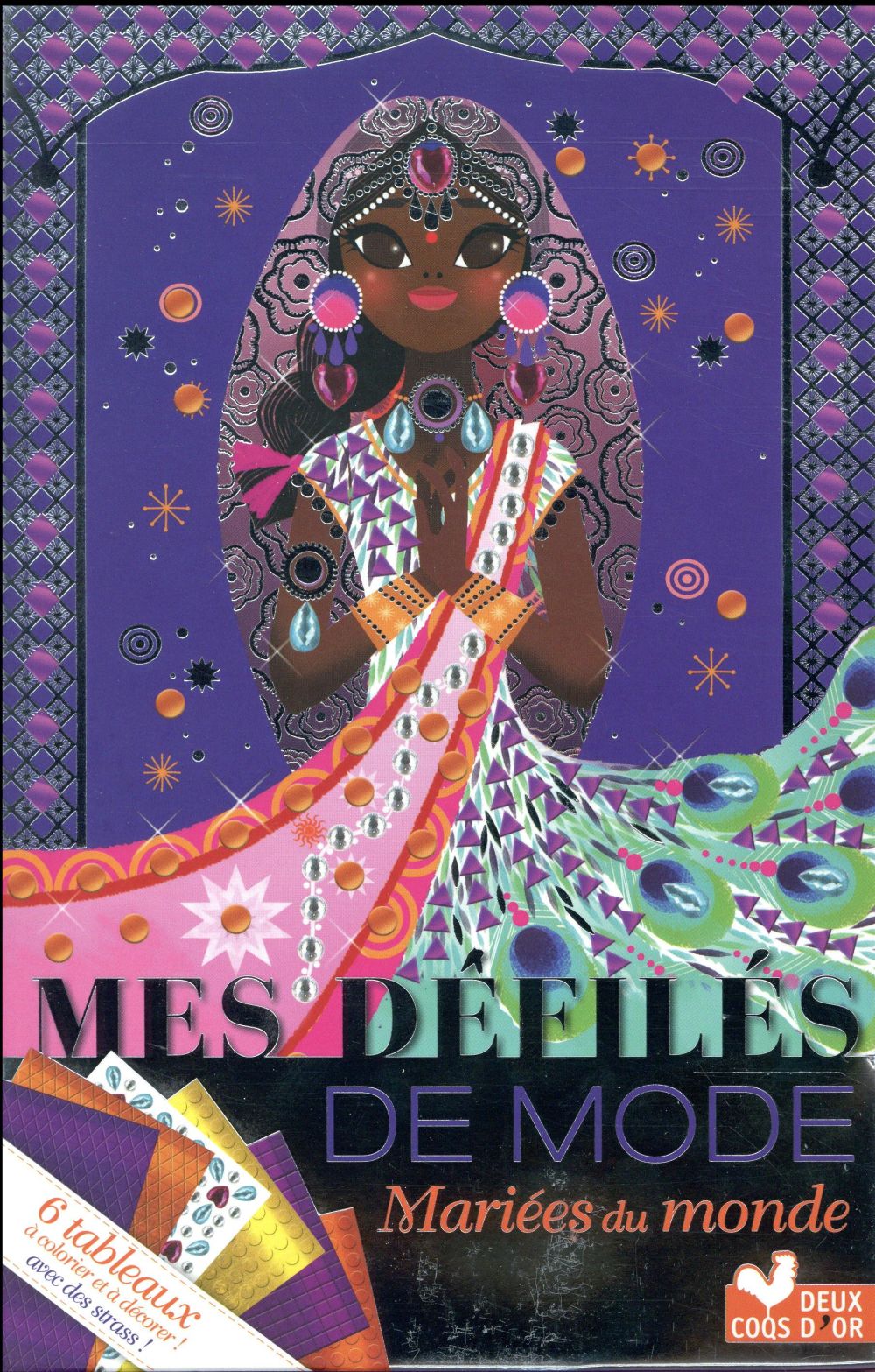 Défilés de mode : mariées du monde ; pochette avec motifs à dupliquer