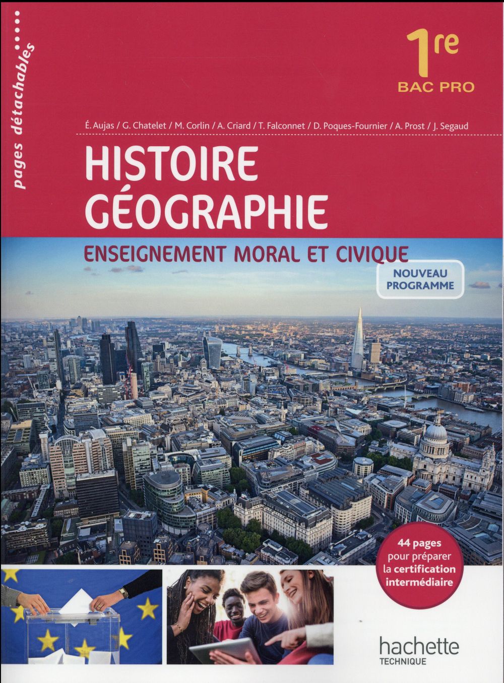 Histoire géographie enseignement moral et civique ; 1re BAC pro ; livre de l'élève (édition 2016)