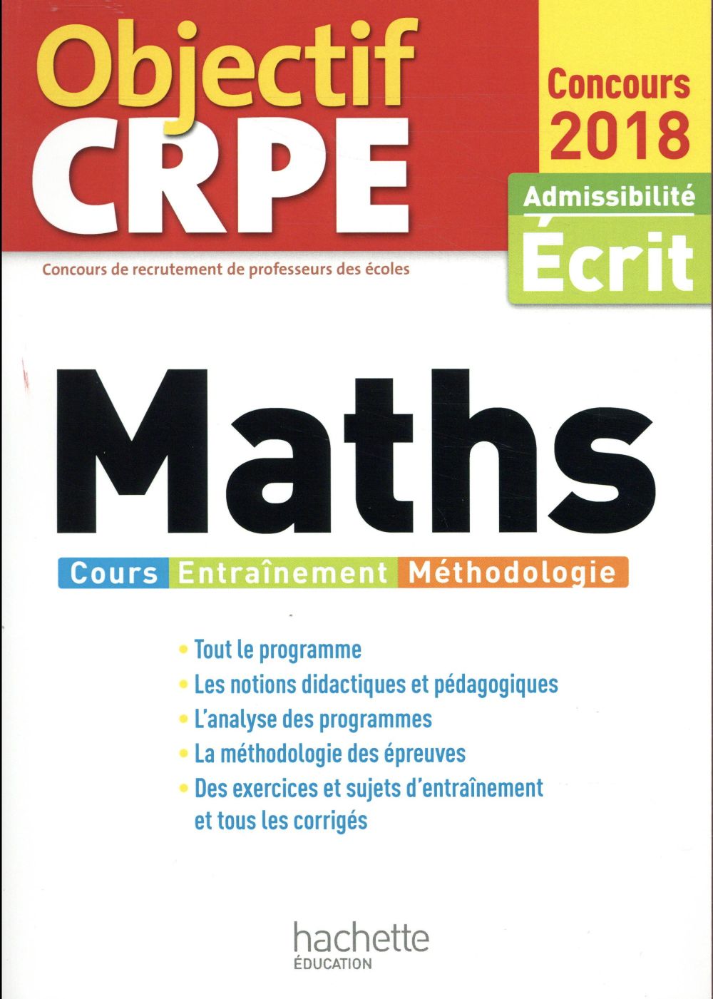 Objectif CRPE : maths (édition 2018)