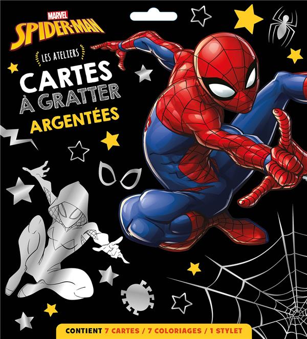 Les ateliers Disney : Spider-Man : cartes à gratter argentées