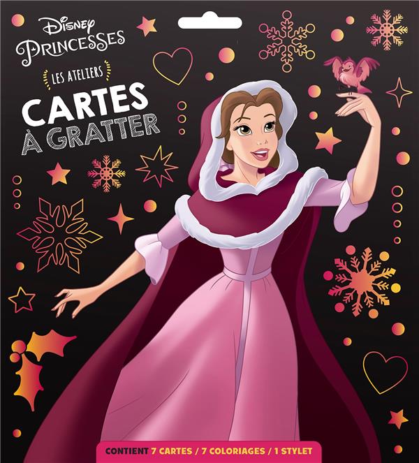 Les ateliers Disney : Disney Princesses : cartes à gratter : spécial Noël