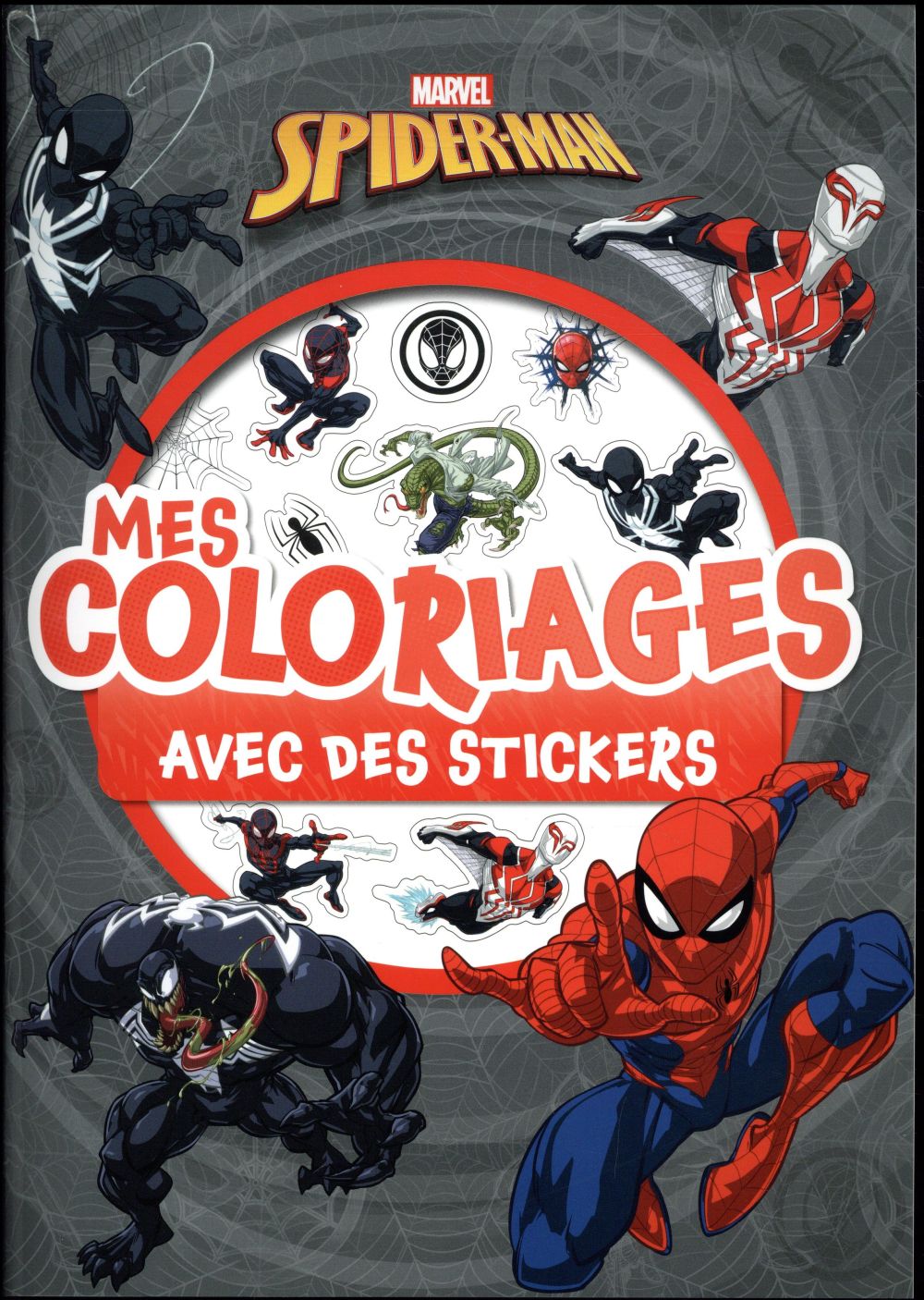Mes coloriages avec stickers : Spider-Man