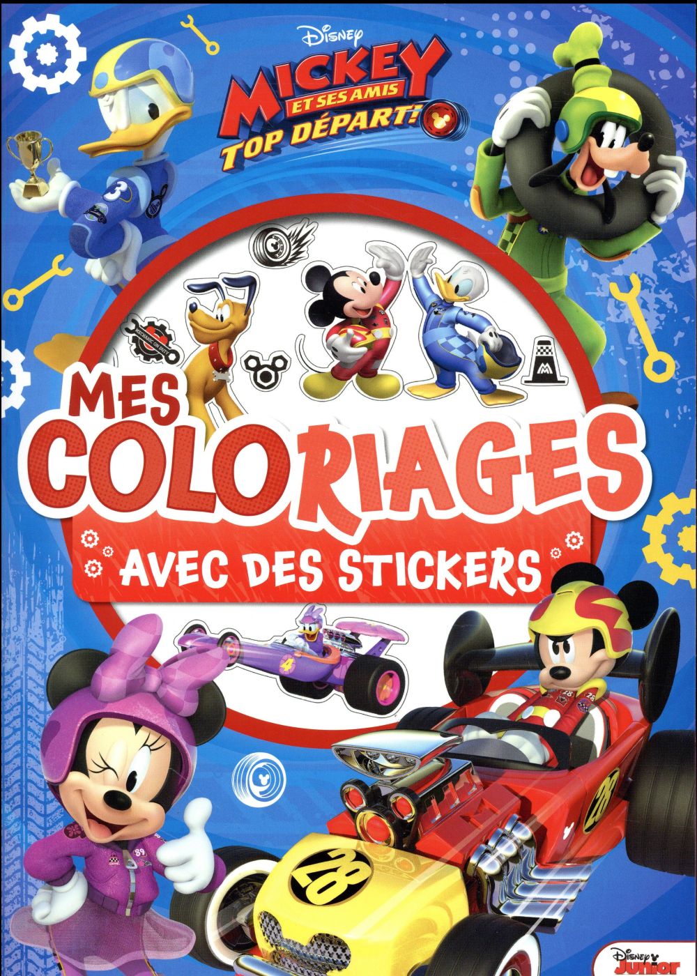 Mes coloriages avec stickers : Mickey et ses amis - top départ