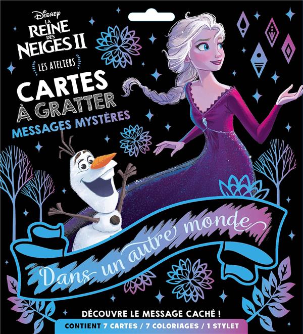 Les ateliers Disney : La Reine des Neiges 2 : cartes à gratter : messages mystères