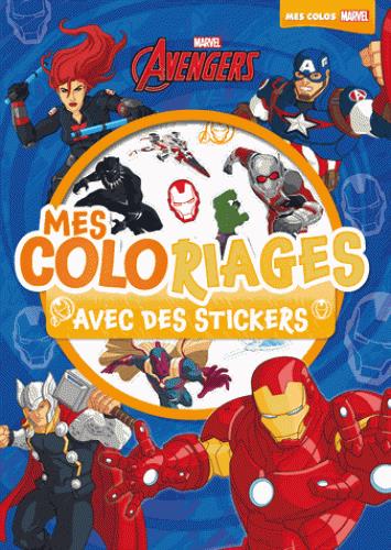 Mes coloriages avec stickers : Avengers ; Iron man ; civil war