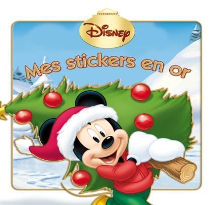 Mes stickers en or : la maison de Mickey
