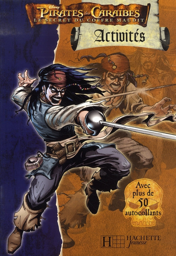 Pirates des Caraïbes 2 - le secret du coffre maudit : activités avec plus de 50 autocollants