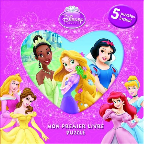 Mon premier livre puzzle : Disney Princesses : coeur