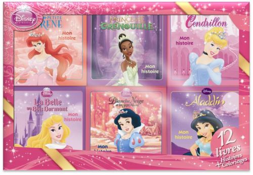 Coffret 12 livres ; princesses