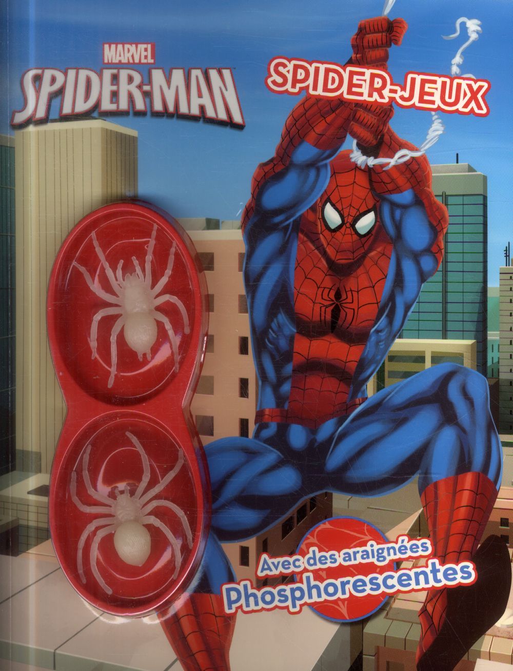 Spider-Man : livre d'activités avec des araignées phosphorescentes