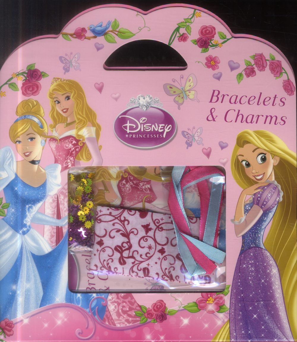 Princesses ; pochette de loisirs créatifs bracelets + charms