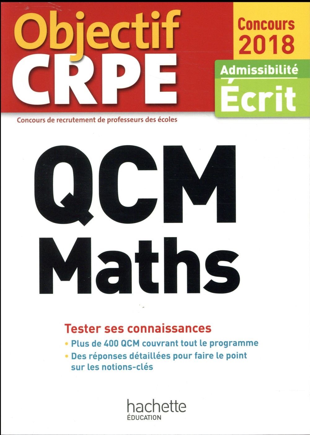 Objectif CRPE : QCM maths