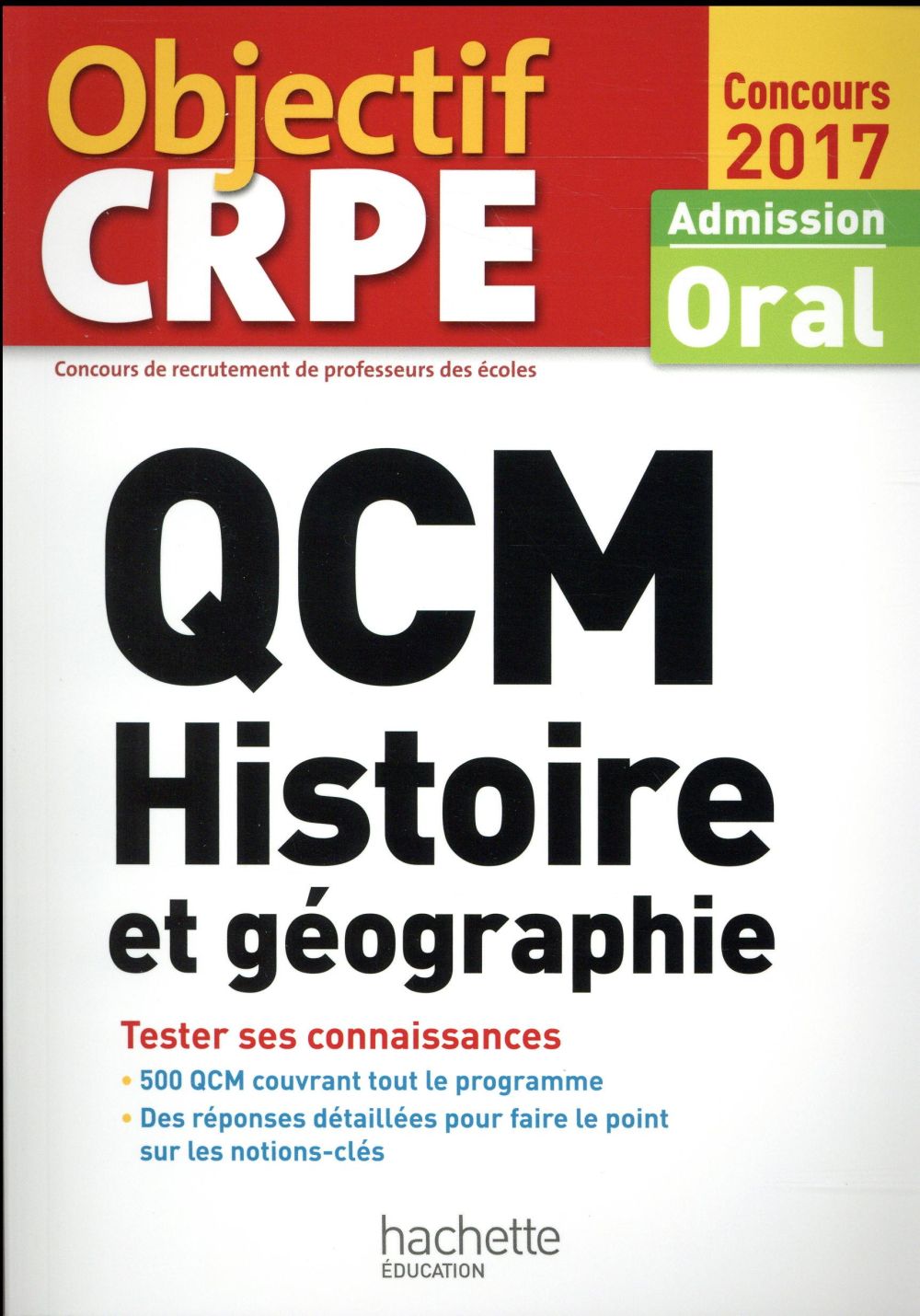 QCM CRPE : histoire et géographie