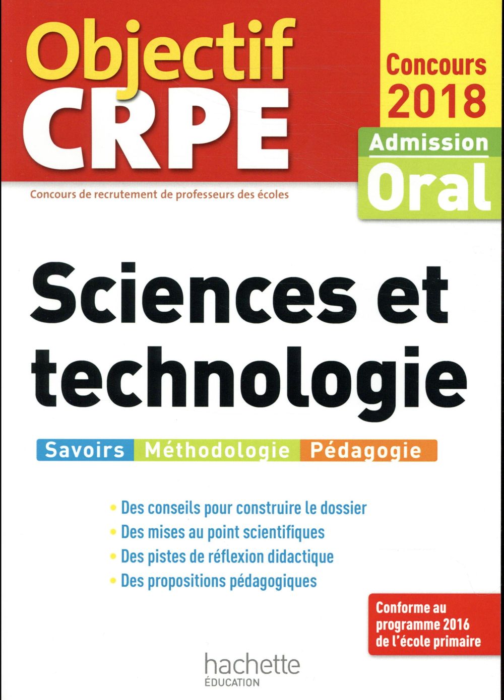 Objectif CRPE : science et technologie (édition 2018)