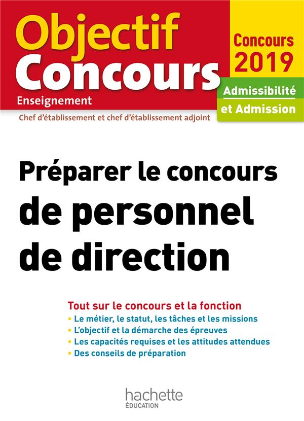 Préparer le concours de personnel de direction (édition 2019)