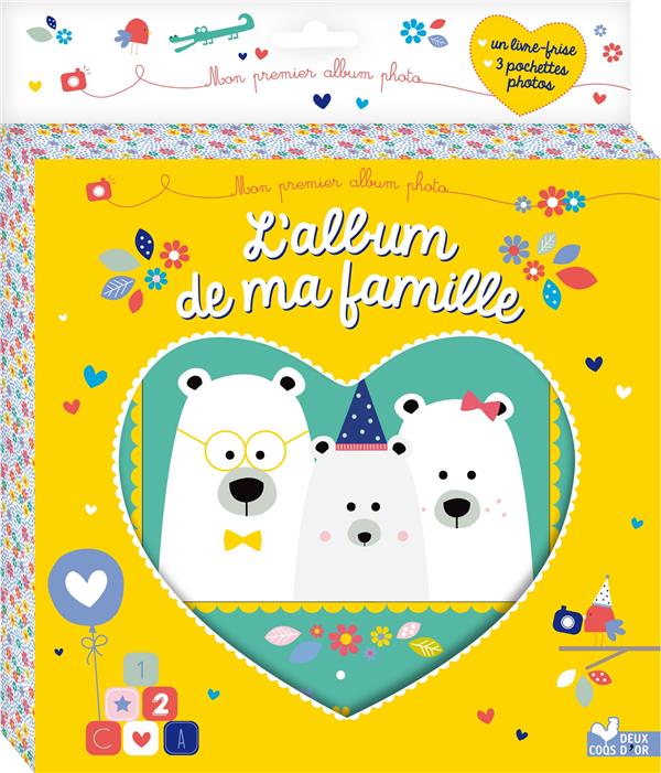 L'album de ma famille ; livre tissu avec pochettes photo