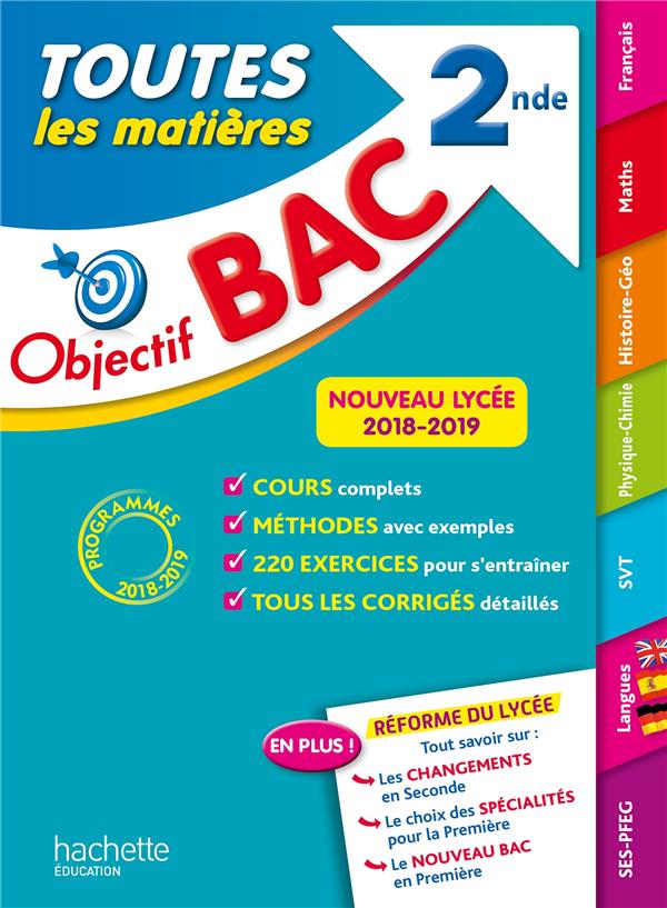 Objectif bac : toutes les matières ; 2nde