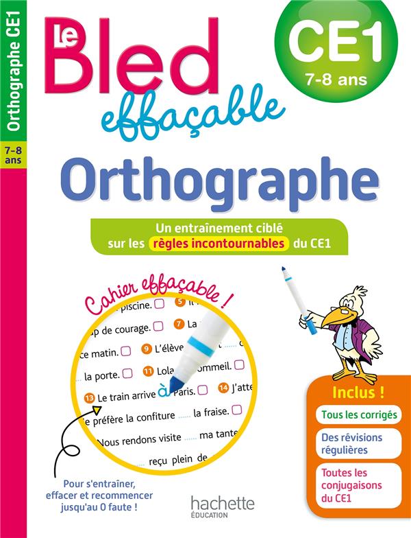 Le Bled effaçable orthographe : CE1