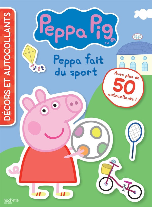 Décors et autocollants : Peppa Pig : Peppa fait du sport