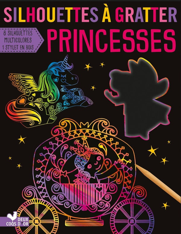 Silhouettes à gratter princesses
