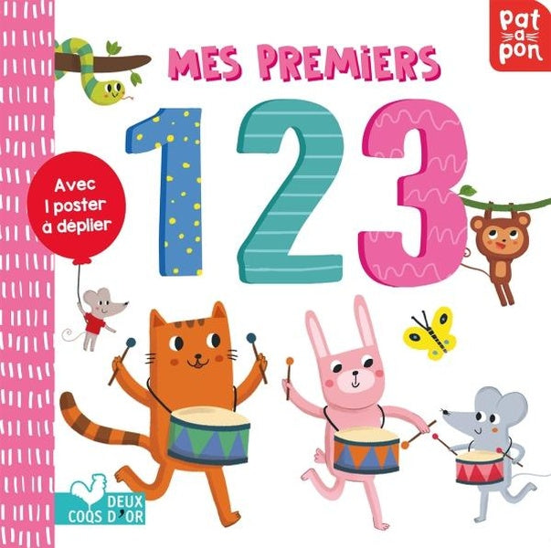 Mes premiers 123 - livre avec poster a deplier