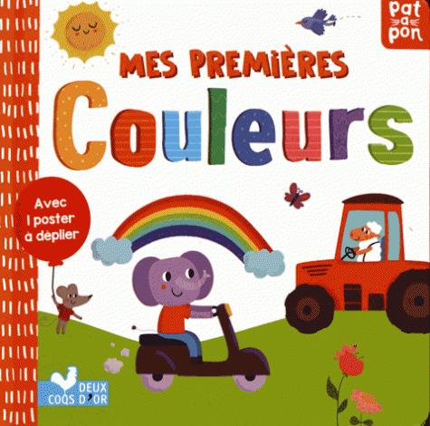 Mes premieres couleurs ; livre avec poster à déplier
