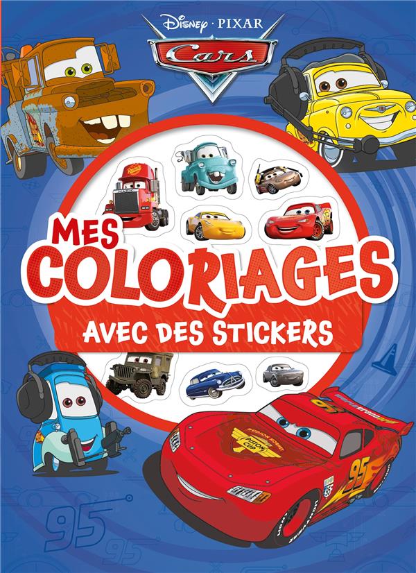 Mes coloriages avec stickers : Cars