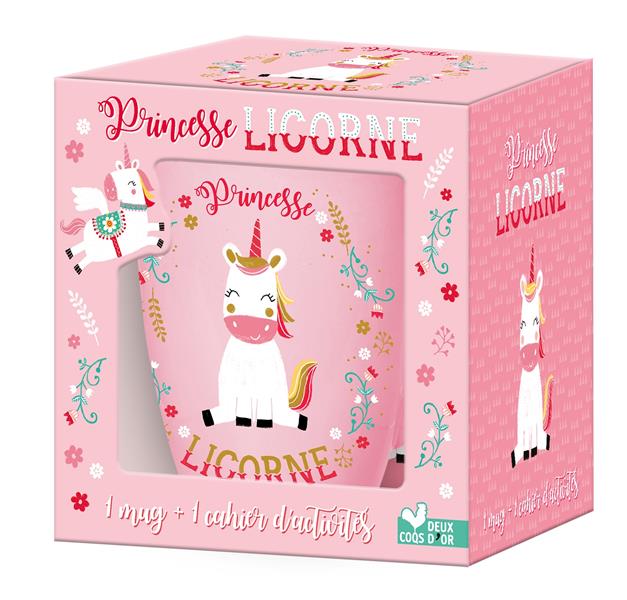 Princesse licorne ; coffret avec mug