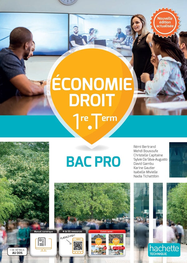 économie-droit ; 1re, term bac pro ; livre élève
