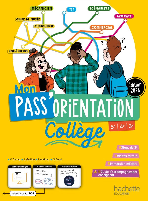Mon pass'orientation ; Collège, 5e, 4e, 3e ; Livre élève