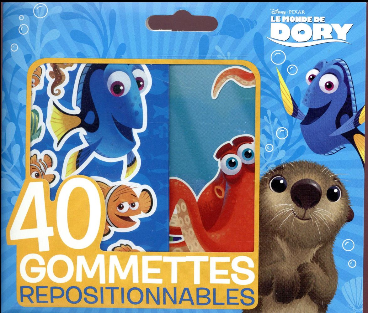 40 gommettes repositionnables : le Monde de Dory