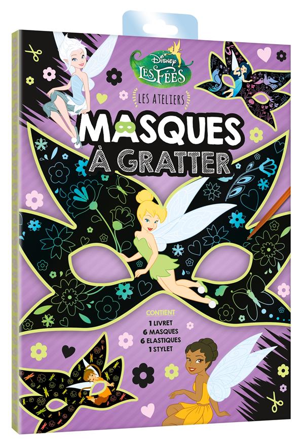 Les ateliers Disney : la Fée Clochette : masque à gratter