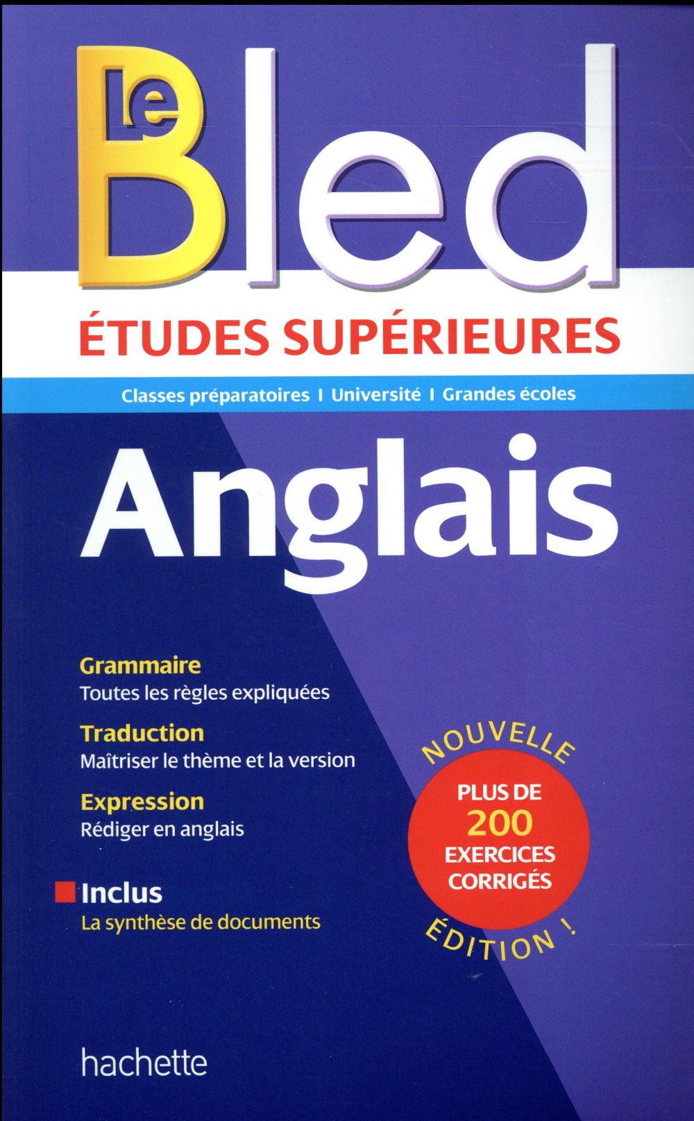 Bled : études supérieures ; anglais