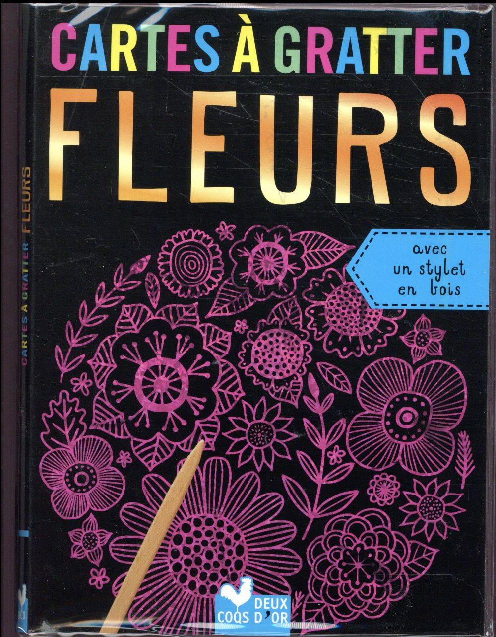 Cartes à gratter : fleurs