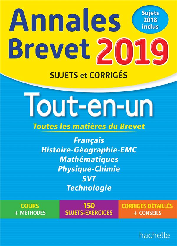 Annales brevet : tout-en-un (édition 2019)