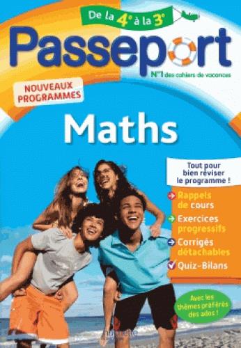 Passeport : maths ; de la 4e à la 3e