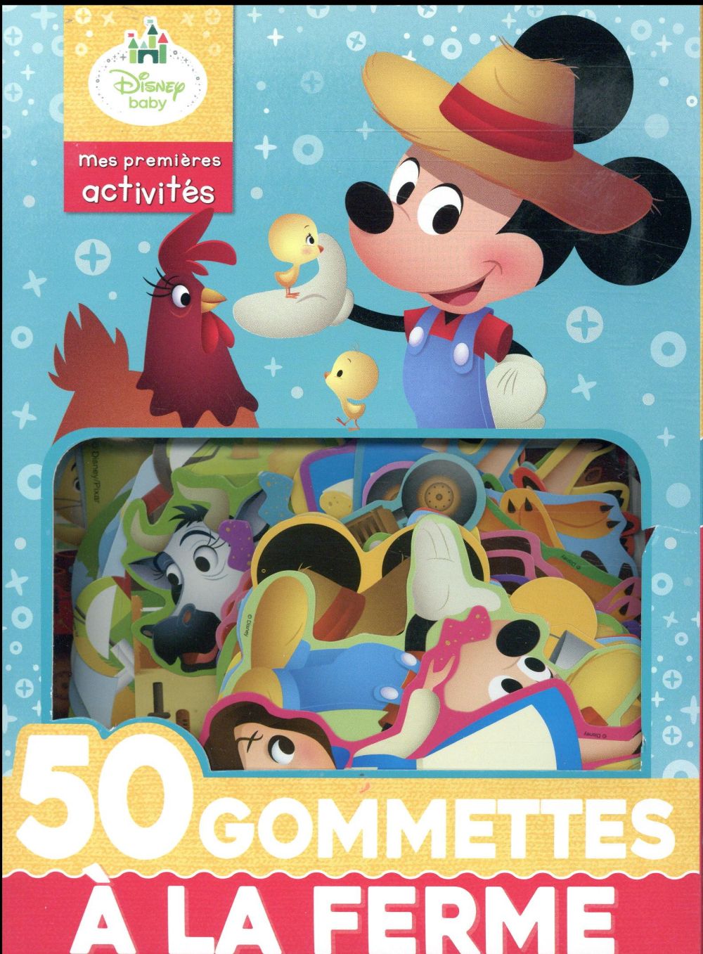 50 grandes gommettes : Disney Baby : les animaux de la ferme