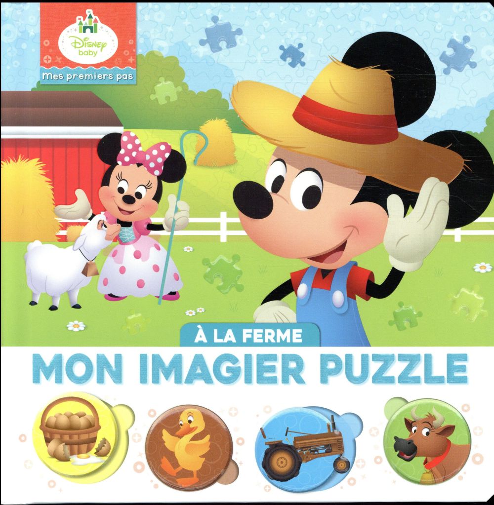 Mes premiers pas : Disney Baby : mon imgier puzzle ; à la ferme