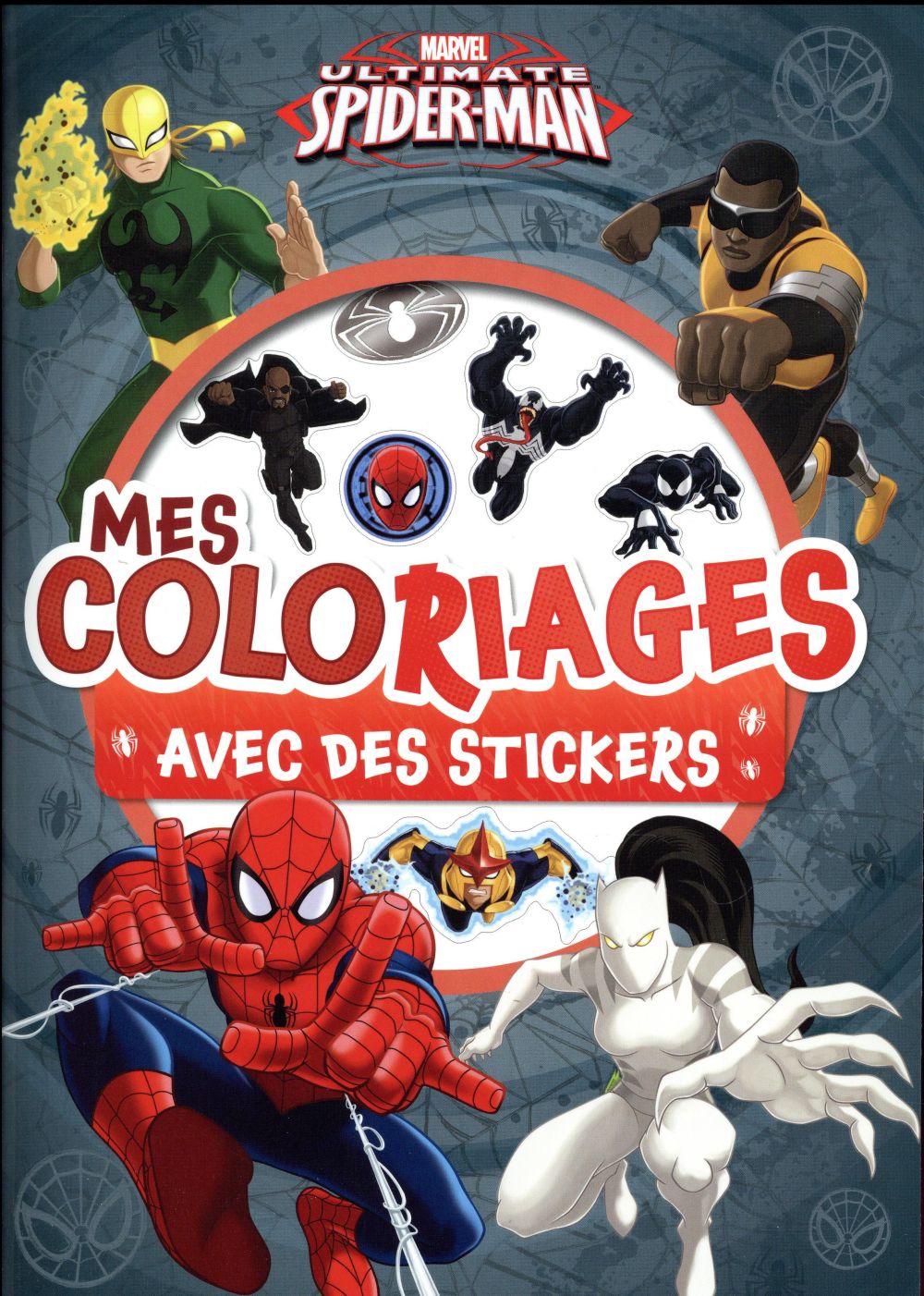 Mes coloriages avec stickers : ultimate Spider-Man