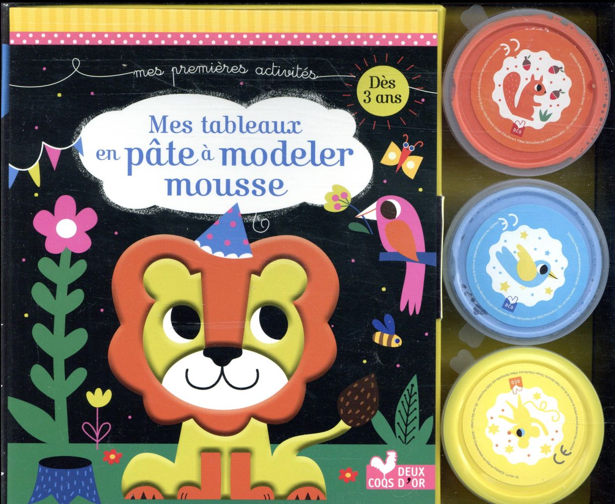 Je crée avec ma pâte à modeler mousse ; coffret avec pots