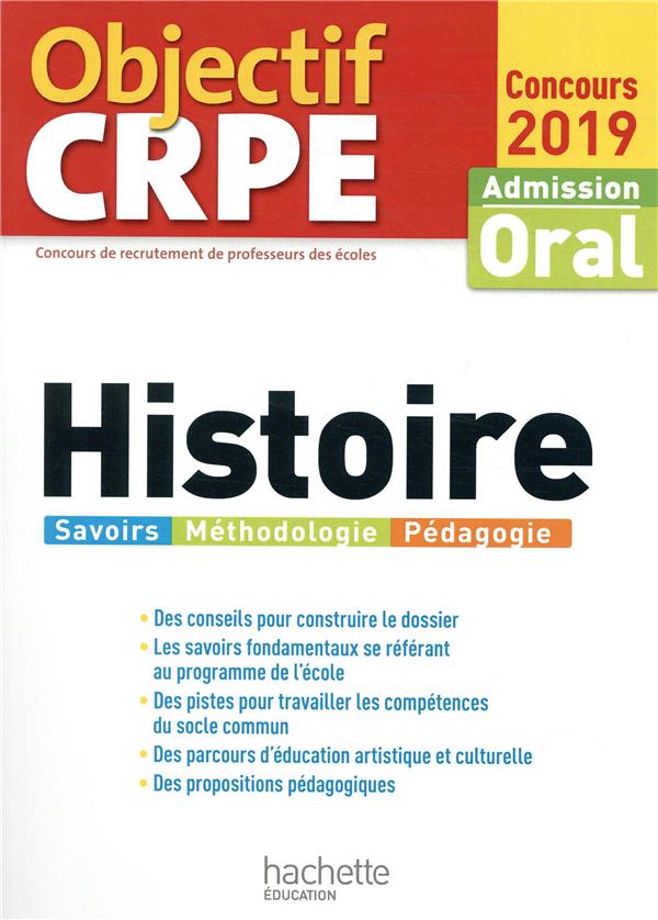 Objectif CRPE : histoire (édition 2019)