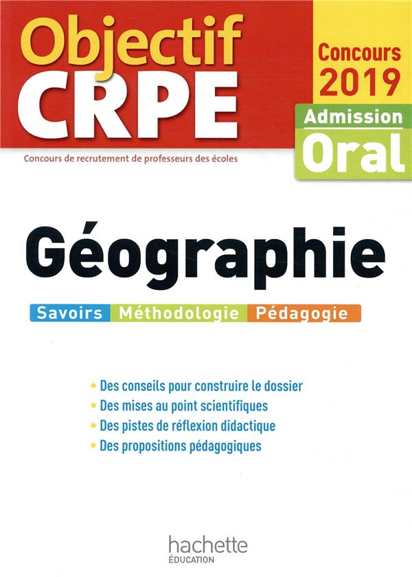 Objectif CRPE : géographie (édition 2019)