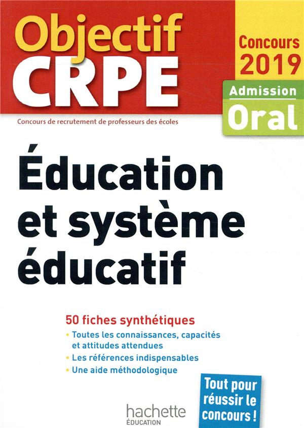 Objectif CRPE : éducation et système éducatif (édition 2019)