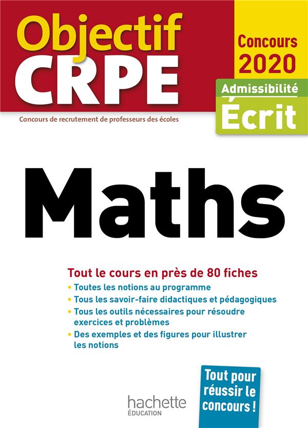 Objectif CRPE : en fiches maths (édition 2020)