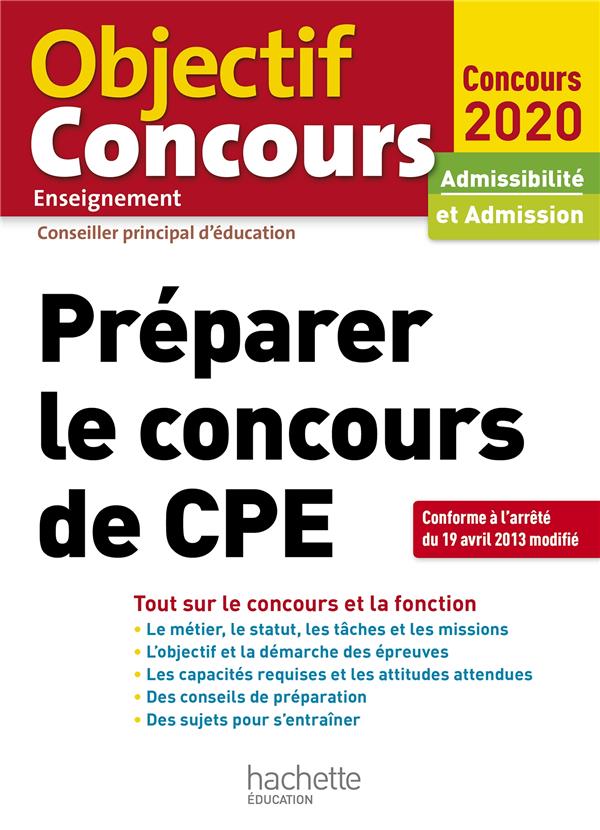 Préparer le concours de CPE (édition 2020)