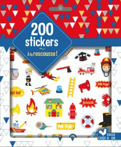 GOMMETTES : 200 stickers à la rescousse ; pochette d'autocollants