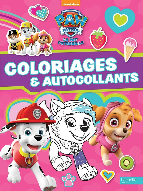 La Pat'Patrouille : coloriages et autocollants "spécial filles"