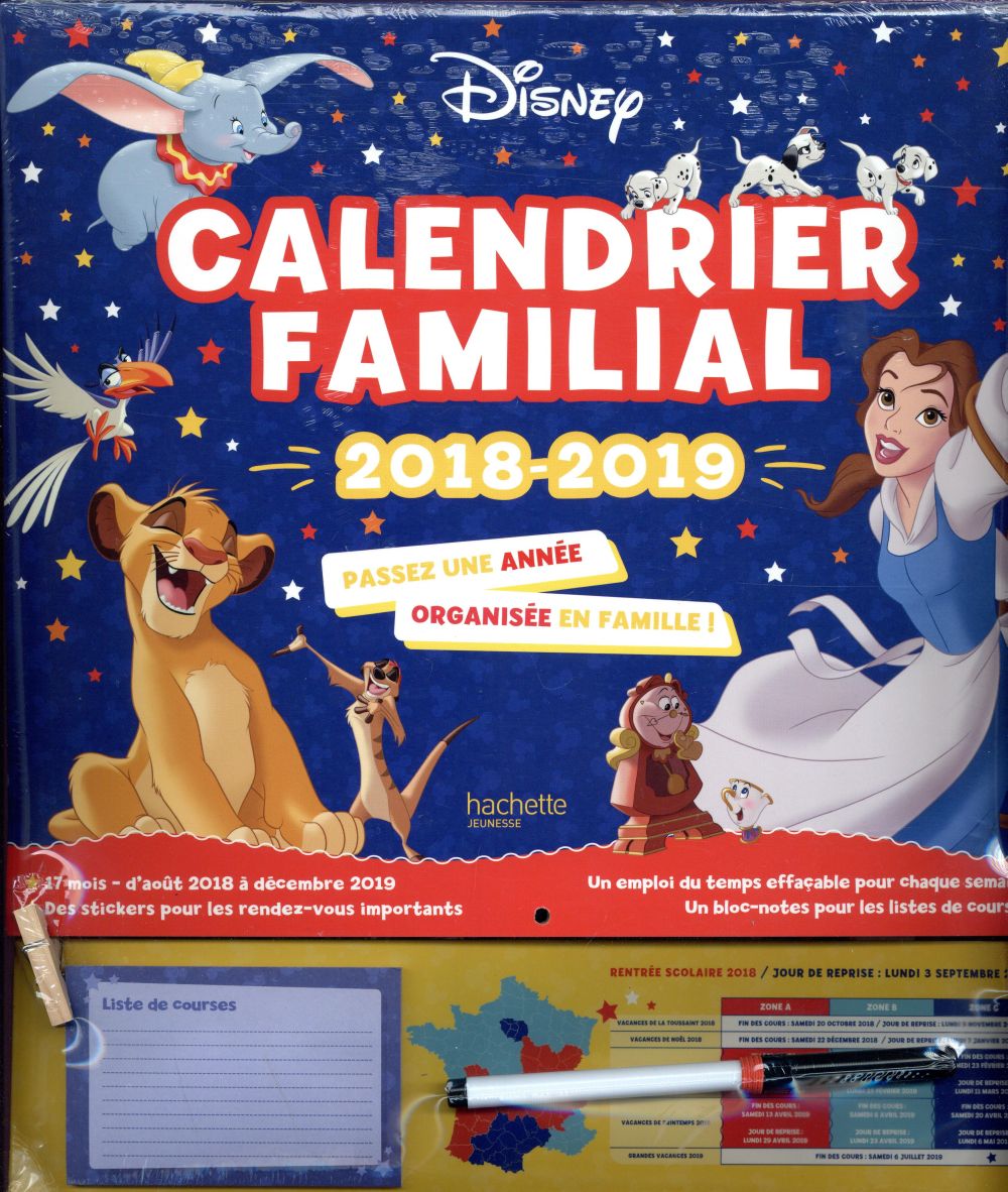 Calendrier familial - une année organisée